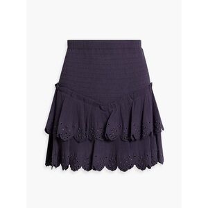 Isabel Marant Women’s Landora Tired Cotton Silk Crepon Miniskirt Size XS